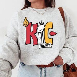 KC Chief SuperBowl Champions Crewneck Sweatshirt T-Shirt, KC Champs Sweatshirt,